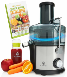 Nutrilovers *Testsieger* QUICK-JUICER Entsafter Edelstahl Obst und Gemüse 🍏🍊🥕🥦🍹 Angebot bei HelloDeals
