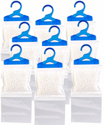 🌿 Sichler Haushaltsgeräte Schrankentfeuchter: 9er-Set XL-Kleiderschrank-Entfeuchter zum Aufhängen Angebot bei HelloDeals