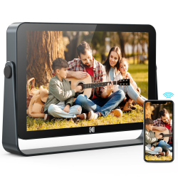 📸 KODAK 10,1 Zoll WiFi Digitaler Bilderrahmen 1920x1200 G+G IPS Touchscreen Smart Digitaler Fotorahmen Angebot bei HelloDeals
