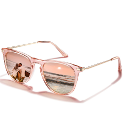 TSEBAN Vintage Polarisierte Damen Sonnenbrille 😎 Frauen Blaulichtfilter Brille Angebot bei HelloDeals