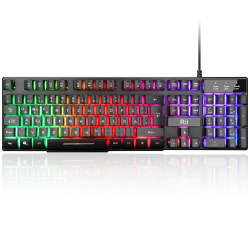Rii Gaming Tastatur PC mit RGB Beleuchtung 🎮 Angebot bei HelloDeals