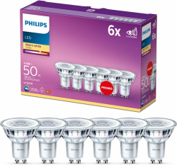 Angebot: Philips LED Classic GU10 Lampen 6-er Pack (50 W) ✨🔦 Angebot bei HelloDeals
