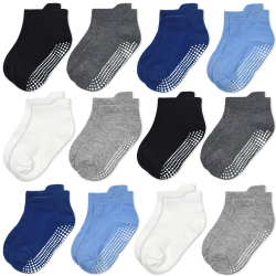 🧦 GRPSKCOS Stoppersocken Kinder 12 Paar Rutschsocken Socken Kinder ABS Socken Antirutschsocken Angebot bei HelloDeals