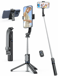 Selfie Stick mit Abnehmbarer Handyhalterung, 106 cm Ausziehbares Handy Stativ mit Fernbedienung 📸🤳 Angebot bei HelloDeals