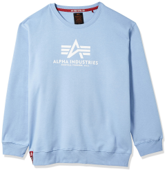 🌟 Mega Deal: ALPHA INDUSTRIES Herren Basic Sweater Sweatshirt in Light Blue! 🚀 Angebot bei HelloDeals