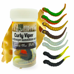 🎣 Zite Fishing Curly Viper Gummiköder Forelle 8 STK - Schlangenartiger Gummi Forellenköder 6,5cm Angebot bei HelloDeals