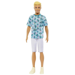 Barbie Ken Fashionistas Puppe - T-Shirt mit Kaktus- und Palmenaufdruck 🌵🌴 Angebot bei HelloDeals