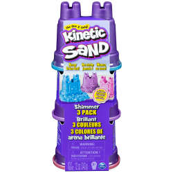 Angebot: Kinetic Sand Schimmer Sand 3er Pack 340 g - 3 Farben Glitzersand 🏰🎨 Angebot bei HelloDeals