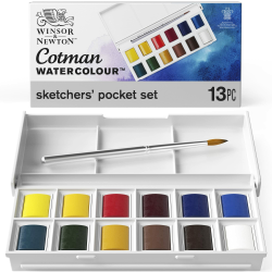 🎨 Winsor & Newton Aquarellfarbe Pocket Box - 12 hochwertige Wasserfarben Angebot bei HelloDeals