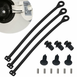 🚗🔧 3 Sätze Premium Auto Tankdeckel Zubehör Set - Hochwertiges Tankdeckel Halteband, Leitung und Gummiband Angebot bei HelloDeals