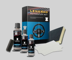 🚗🔧 Leder-Lenkrad-Reparatur-Set Schwarz [KOMPLETT SET] - Made in Germany seit 1999 (matt) 🛠️ Angebot bei HelloDeals