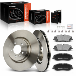 🚗 Frankberg 2x Bremsscheiben 4x Bremsbeläge mit Bremsenschmiermittel Vorne 🛠️ Angebot bei HelloDeals