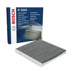 🚗 Bosch R2543 Aktivkohle Innenraumfilter - Für frischere Luft im Fahrzeug! 🌬️ Angebot bei HelloDeals