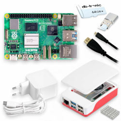 Raspberry Pi 5 4GB Starter-Kit 🚀 | 64GB Edition | USB-Kartenleser | Micro HDMI Kabel Angebot bei HelloDeals