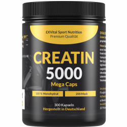 Creatin 5000 Mega Caps - Hochdosiertes Creatin Monohydrat für Sportler 🏋️‍♂️ Angebot bei HelloDeals