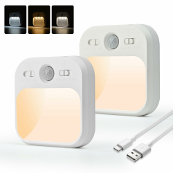LED Nachtlicht mit Bewegungsmelder - USB Aufladbar 🌙🔦 Angebot bei HelloDeals