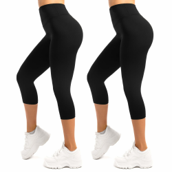 SINOPHANT 3/4 Leggings Damen High Waist Blickdicht Elastische Große Größen Leggins 2 Pack 🌟👖 Angebot bei HelloDeals
