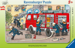 🧩 Ravensburger Kinderpuzzle - Mein Feuerwehrauto - Rahmenpuzzle für Kinder ab 3 Jahren Angebot bei HelloDeals