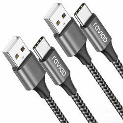 🔋📱 USB C Kabel [2Pack 2M] 3.1A Ladekabel USB C Schnellladekabel Nylon USB C Ladekabel für iPhone, Samsung, Huawei, Google Pixel, Xperia XZ Angebot bei HelloDeals