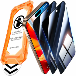 📱 UniqueMe für iPhone 16 Pro - Panzerglas Sichtschutz Angebot bei HelloDeals