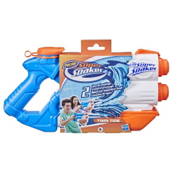 🌊🔫 Super Soaker Twin Tide Wasserpistole - Doppelter Spritzspaß! Angebot bei HelloDeals