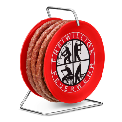 🚒🌭 WURSTBARON® - Salami auf Feuerwehr-Trommel - Snack Wurst Mini-Kabeltrommel 🌭🚒 Angebot bei HelloDeals