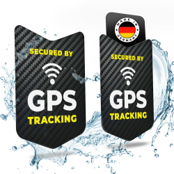tagplus® Premium GPS Fahrrad Aufkleber [2 STK.] 🚲💥🔒 Angebot bei HelloDeals