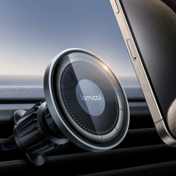 Lamicall Handyhalterung Auto für MagSafe Autohalterung - [2025 HD-Glas-Platte] Stark Magnetische Handyhalter Auto Lüftung Angebot bei HelloDeals