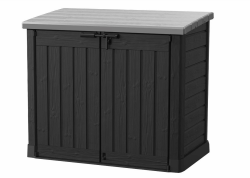 🌟 Super Angebot! Keter 17199416 Mülltonnenbox Store it Out Max, Schwarz, 1.200L Angebot bei HelloDeals