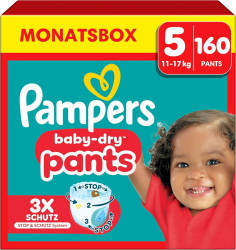 👶🌟 Mega Angebot: Pampers Baby-Dry Pants Größe 5, 160 Windeln, 11kg-17kg 🌟👶 Angebot bei HelloDeals