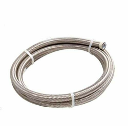 🔥 AN-8 AN8 7/16" 1M Teflon Edelstahl geflochtener Brenngasschlauch für Gasschlauch, Silber 🔥 Angebot bei HelloDeals
