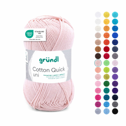 Gründl Wolle Cotton Quick uni - 100% Baumwolle - glänzendes Baumwollgarn 👚🧶 Angebot bei HelloDeals