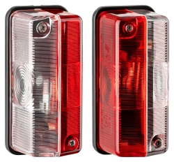 🚗 2er Set Rot/Weiß Umrissleuchte für Wohnmobil, Wohnwagen und Anhänger 🚍 Angebot bei HelloDeals