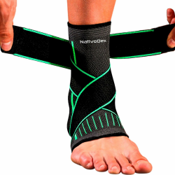 🦶 NativoDex Sprunggelenkbandage - Verstellbare Knöchelbandage für Plantarfasziitis & Achillessehne Angebot bei HelloDeals