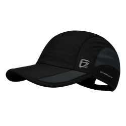 🧢 GADIEMKENSD Unstructured Quick Dry Sports Cap Outdoor Sun Protective Unisex 56-60 Schwarz Angebot bei HelloDeals
