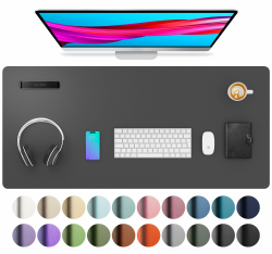 Aothia Schreibtischunterlage & Mauspad mit Leder und Wildleder, Multifunktionales Office Mousepad Angebot bei HelloDeals