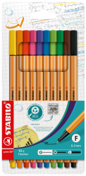 🌈 STABILO Fineliner - point 88-10er Pack - Standardfarben 🖋️🌟 Angebot bei HelloDeals