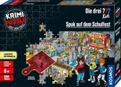 🕵️‍♂️ Die drei ??? Kids - Krimi Puzzle - Spuk auf dem Schulfest 🧩🔦 Angebot bei HelloDeals