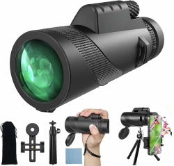 12x50 Zoom Monokular Teleskop für Naturbeobachtung 🦉🔭 Angebot bei HelloDeals