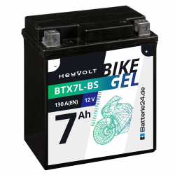 HeyVolt GEL Motorradbatterie 12V 7Ah 50614 BTX7L-BS YTX7L-BS CTX7L-BS FTX7L-BS HTX7L-BS DTX7L-BS 7Ah YTX7L-BS Angebot bei HelloDeals