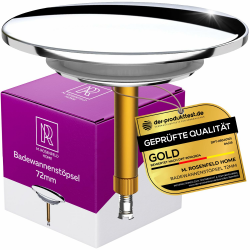 Badewannenstöpsel Universal Ø 72 mm Premium - Stöpsel Badewanne Chrom 🛁 Angebot bei HelloDeals