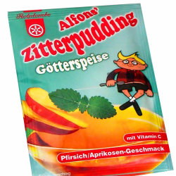 🍑🍮 Rotplombe Alfons Zitterpudding Götterspeise Pfirsich-Aprikose 🍮🍑 Angebot bei HelloDeals