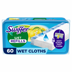 🧹🍋 Swiffer Bodenwischer Wet Bodentücher mit Citrusfrische 60-er Pack - Reinigung leicht gemacht! 🍋🧹 Angebot bei HelloDeals