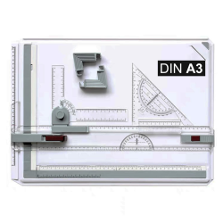 🎨 Zeichenplatte A3 Zeichenbrett Professionell mit Schiebelineal und Zeichendreieck 📏 Angebot bei HelloDeals