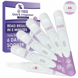 🤰 6 Stück Schwangerschaftstest, Frühschwangerschaftstest (Lila) - Hygienisch & Präzise Angebot bei HelloDeals