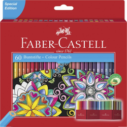 🌈 FABER-CASTELL 111260 - Buntstifte Set Castle, 60-teilig 🏰 Angebot bei HelloDeals