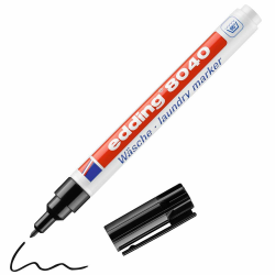 edding 8040 Wäschemarker - schwarz - 1 Stift - Rundspitze 1 mm 🖊️ Angebot bei HelloDeals
