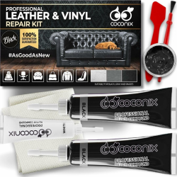 🔧 Coconix Leder- & Vinyl-Reparaturset - Schwarz & Grau | Repariert Risse, Löcher, Kratzer & Abblätterungen 🔧 Angebot bei HelloDeals