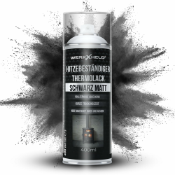 Ofenlack schwarz matt 400ml - Hitzebeständiger Sprühlack für Metalloberflächen 🔥🔧 Angebot bei HelloDeals