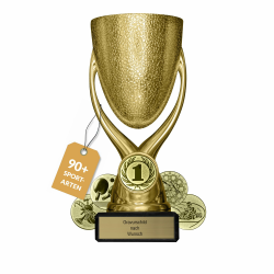 🏆 Personalisierter Pokal mit Gravur in Gold, Silber oder Bronze - 15 cm inkl. Marmorsockel Angebot bei HelloDeals